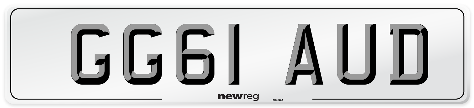 GG61 AUD Number Plate from New Reg